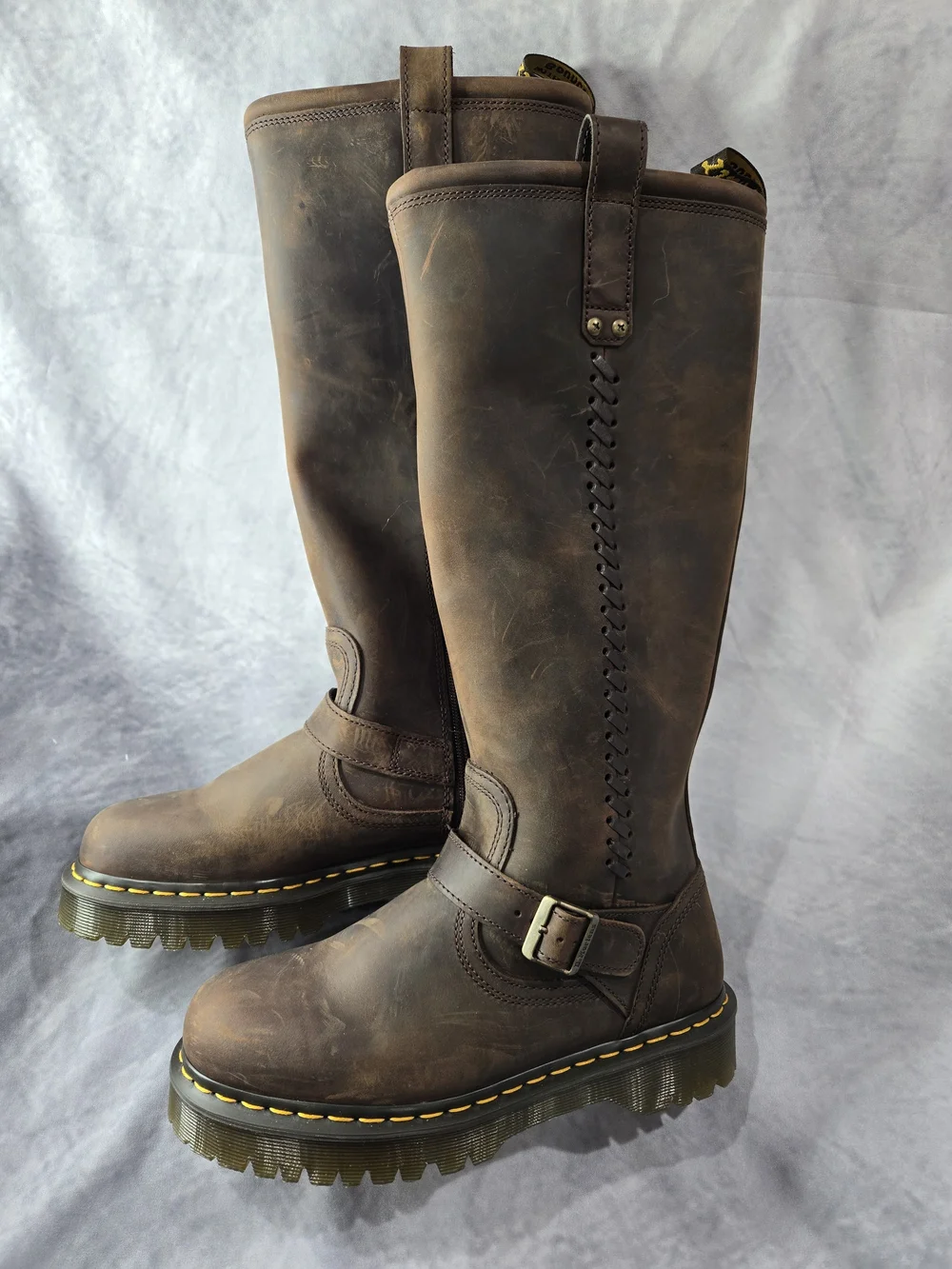 Dr. Martens Anistone Knee High Boot - Dark Brown
